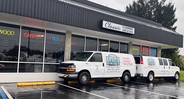 AIH Custom Window Treatments service van